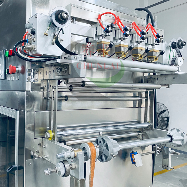 Linear-Typ Weiche Tofu-Behälter-Kontinuierende Bewegungsabfüllmaschine